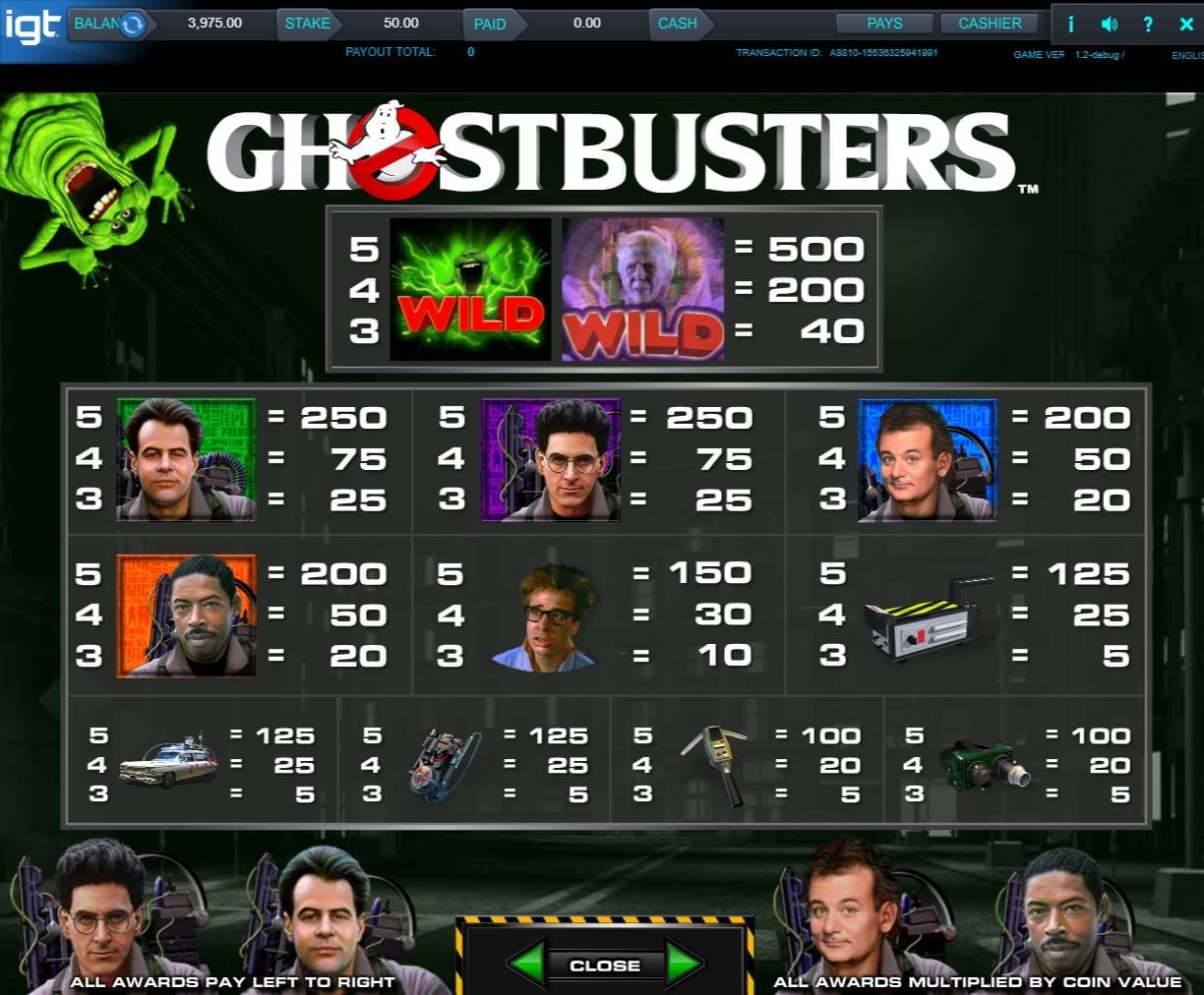 Play ghostbusters slot machine online free