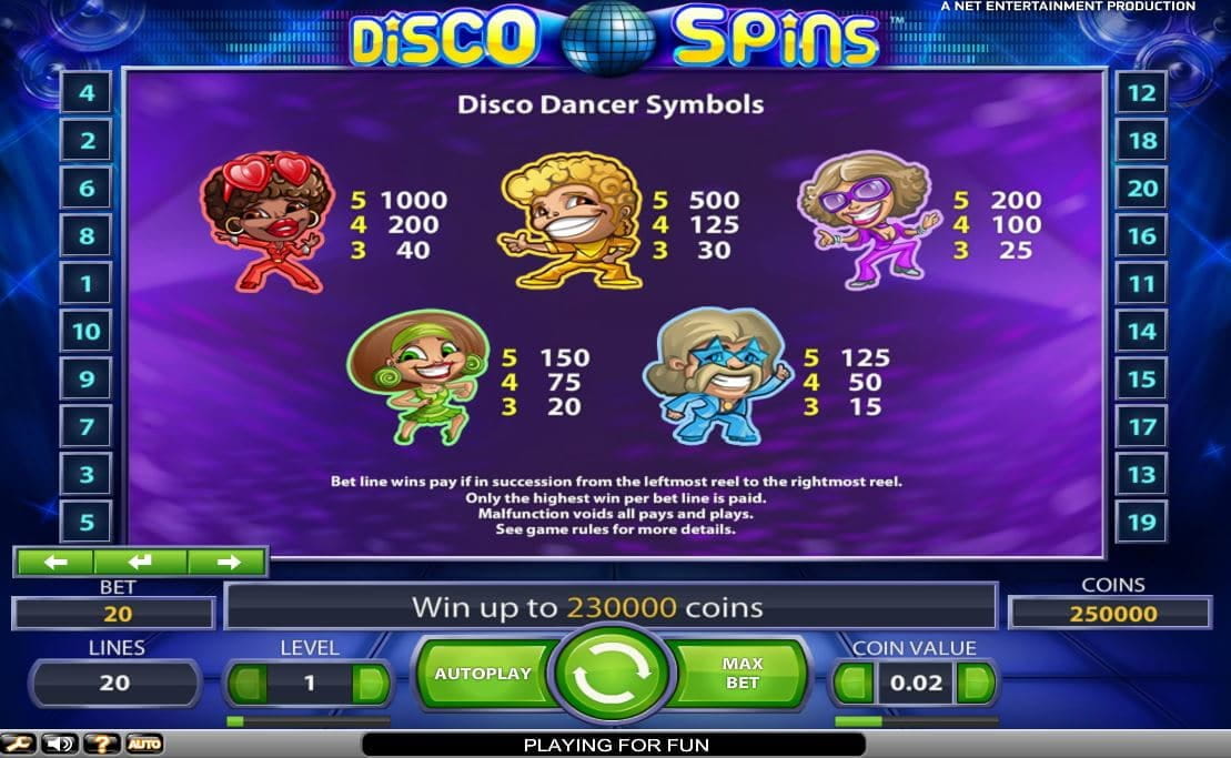 disco spins casinos