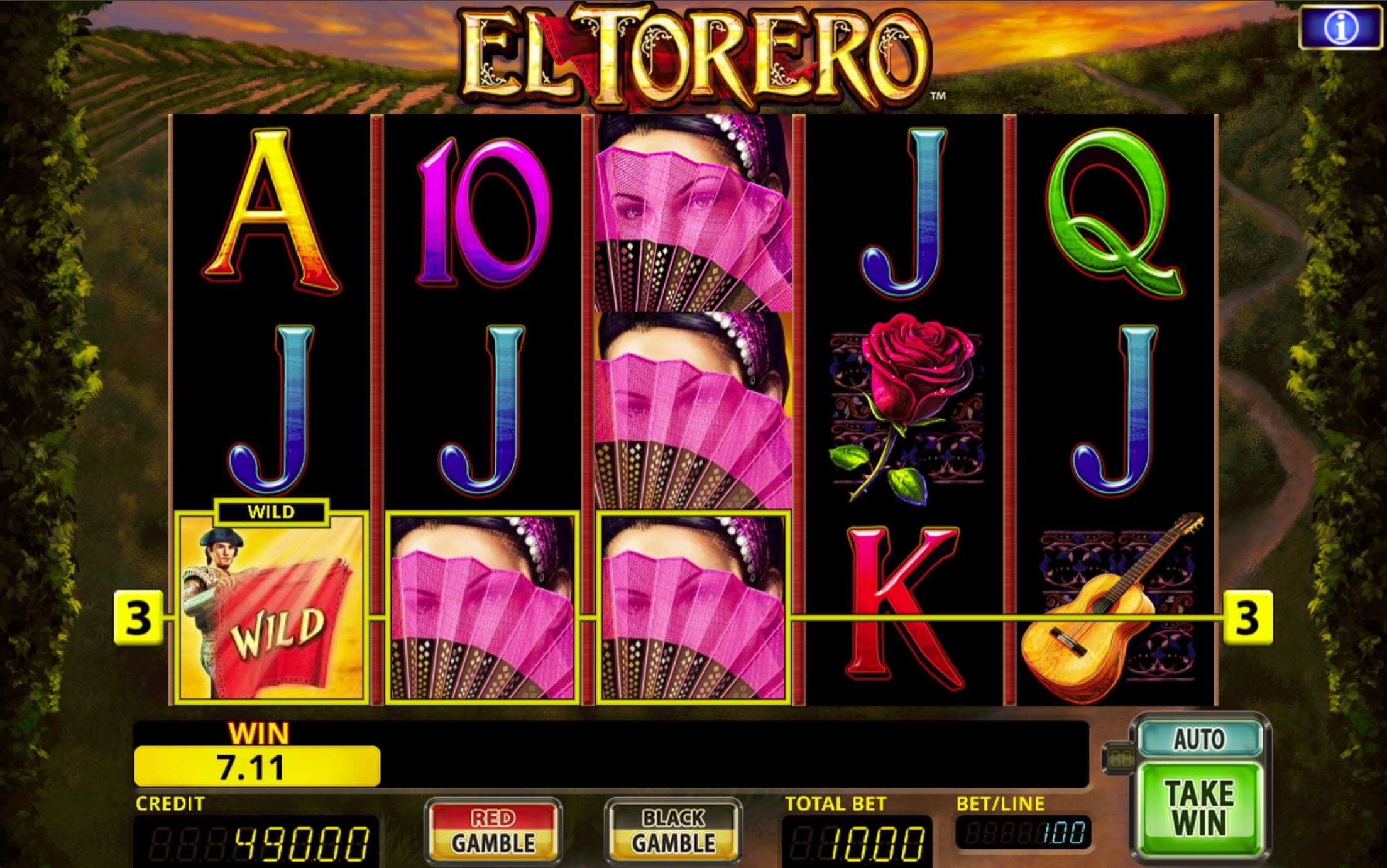 El torero slot machine parts